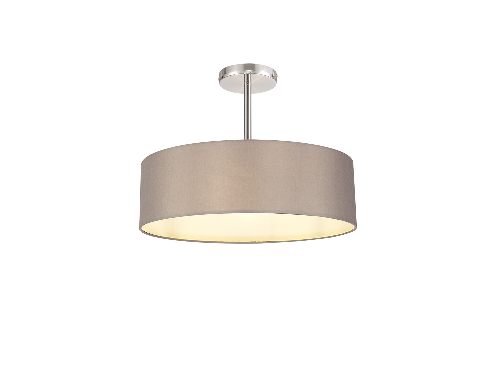 DK0726  Baymont 45cm Semi Flush 5 Light Polished Chrome, Grey